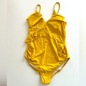 Golden Yellow Maternity One Piece Swimsuit size S | ☀️✨